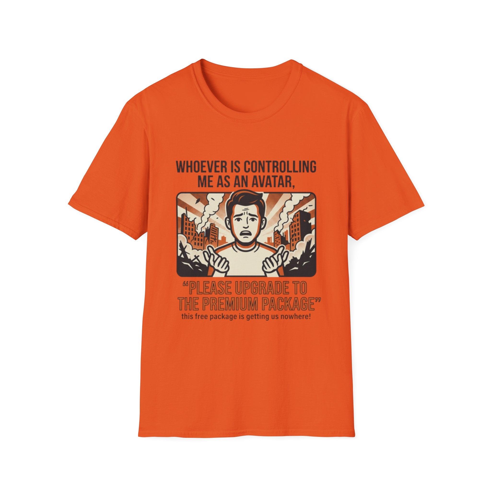 Funny 'Please Upgrade to the Premium Package' Graphic T-Shirt