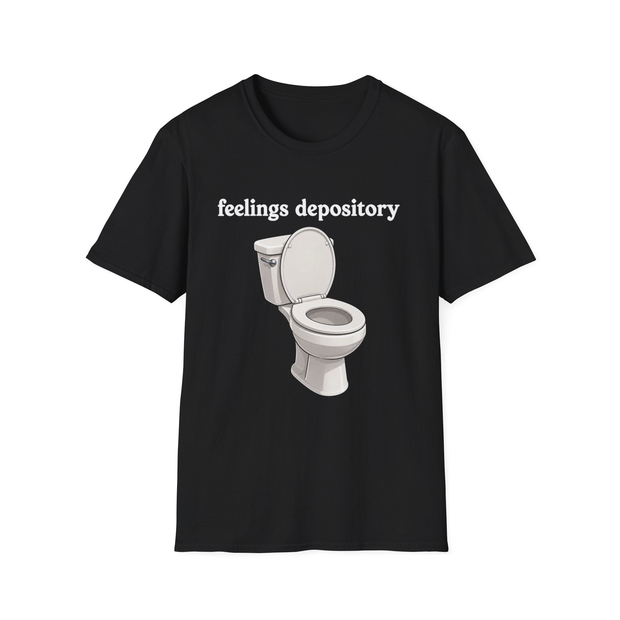 Feelings Depository Toilet T-Shirt - Funny Emotional Humor Tee