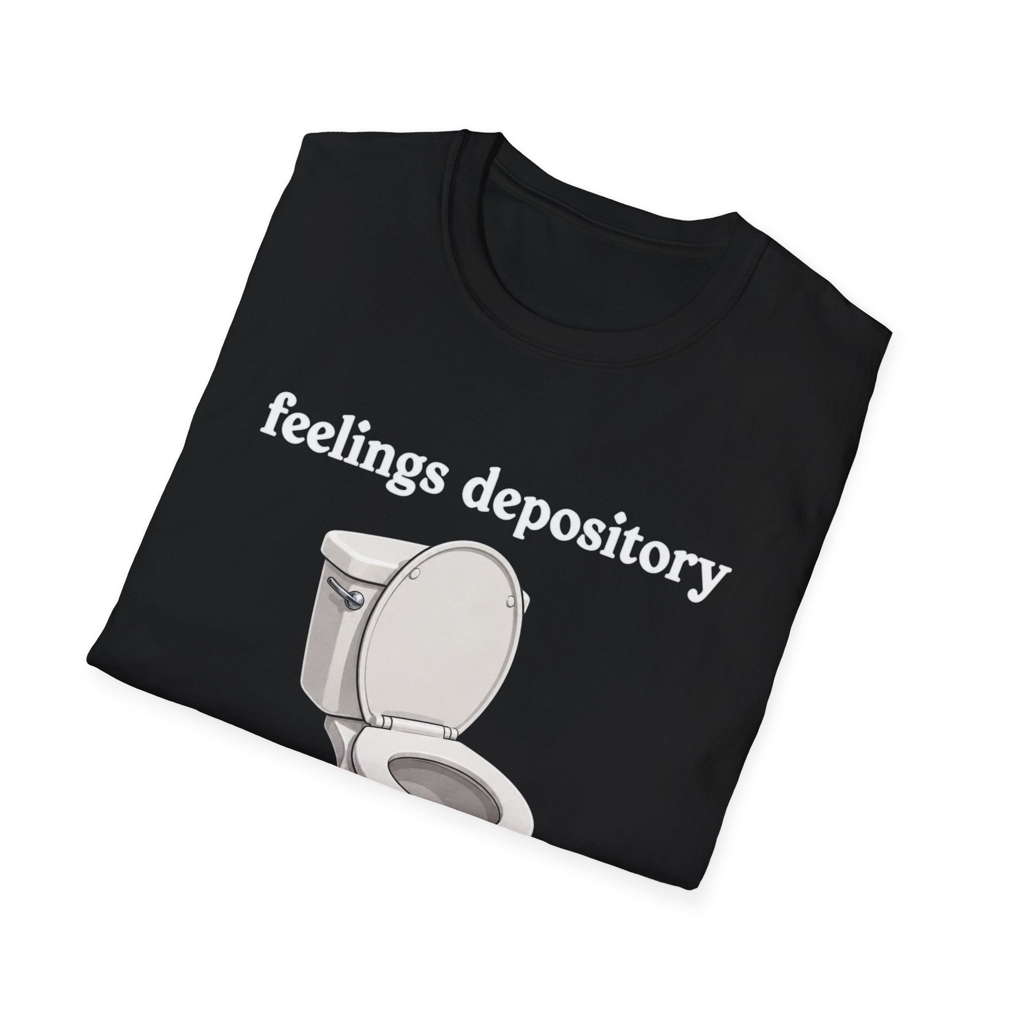 Feelings Depository Toilet T-Shirt - Funny Emotional Humor Tee