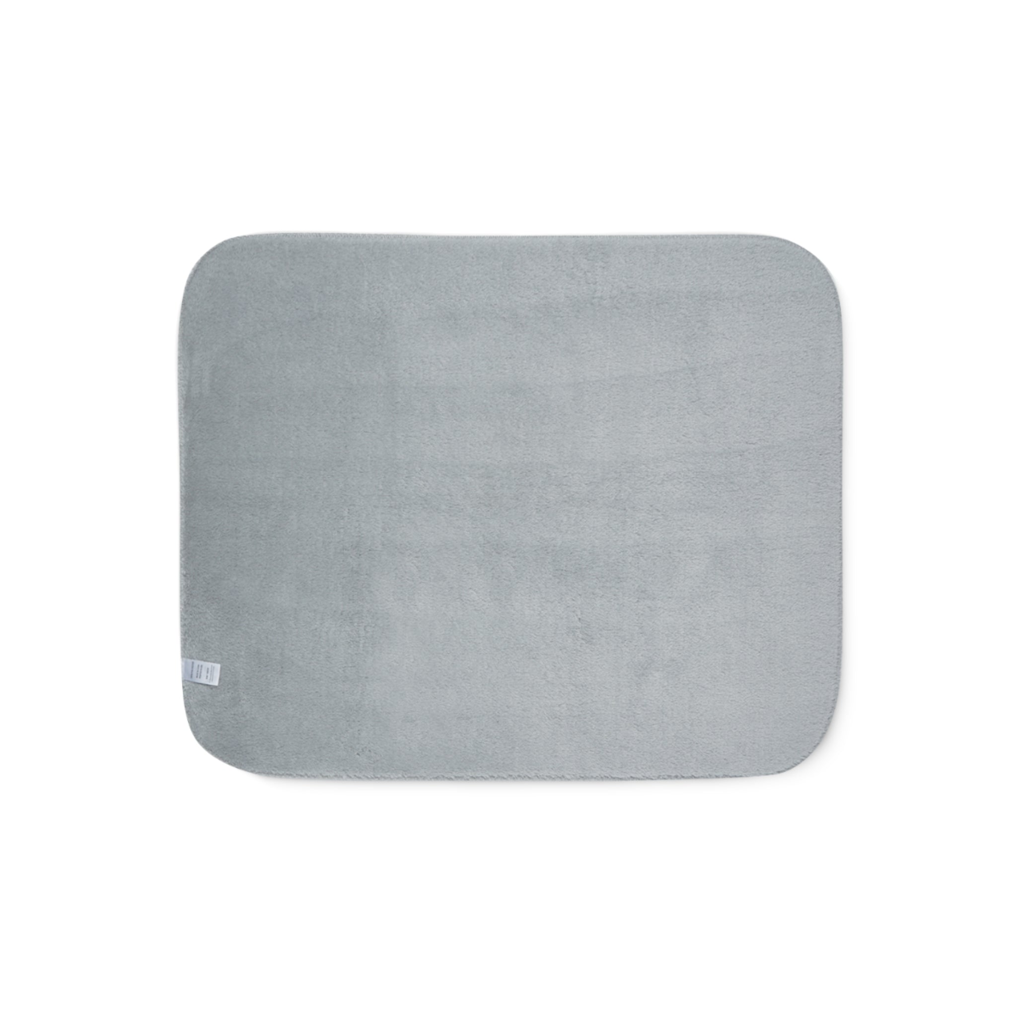 Sherpa Blanket — Cozy Black Throw with “A BLANKET” Arch Text
