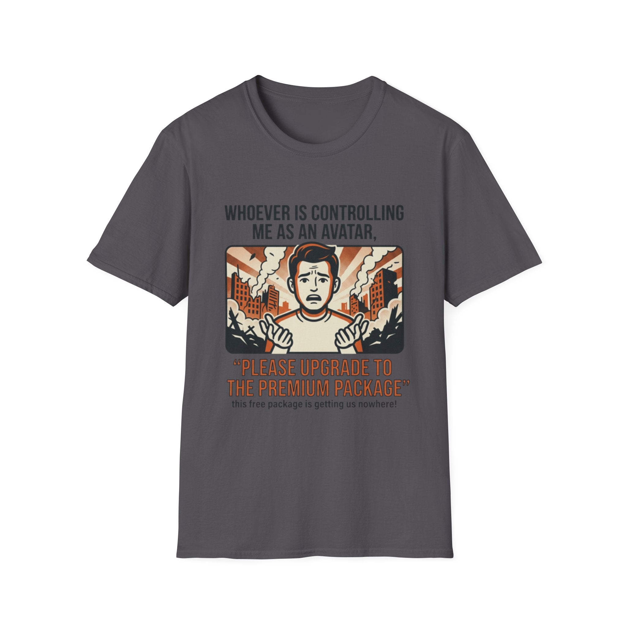Funny 'Please Upgrade to the Premium Package' Graphic T-Shirt