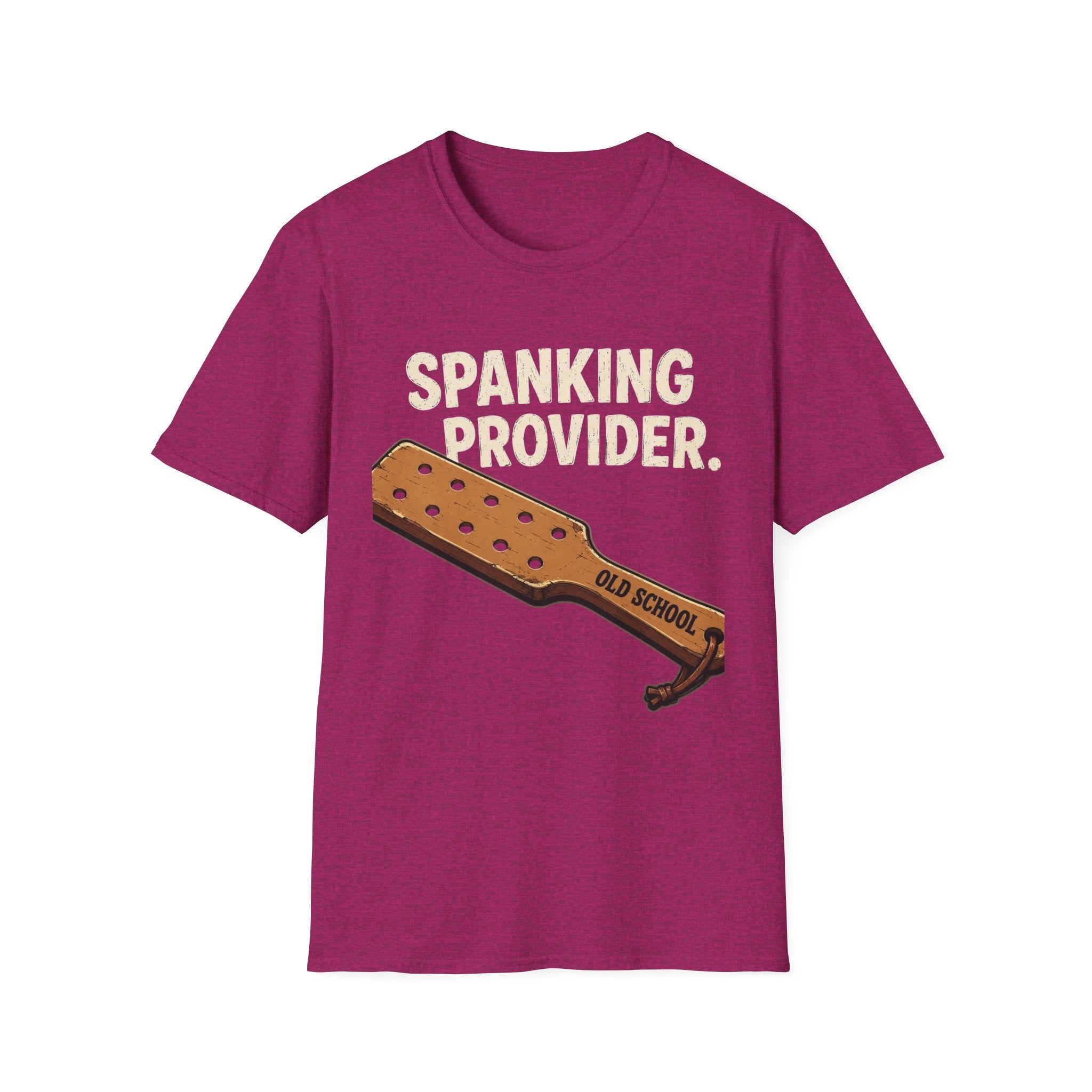 Spanking Provider T-Shirt — 'Old School' Paddle Graphic Funny Retro Tee