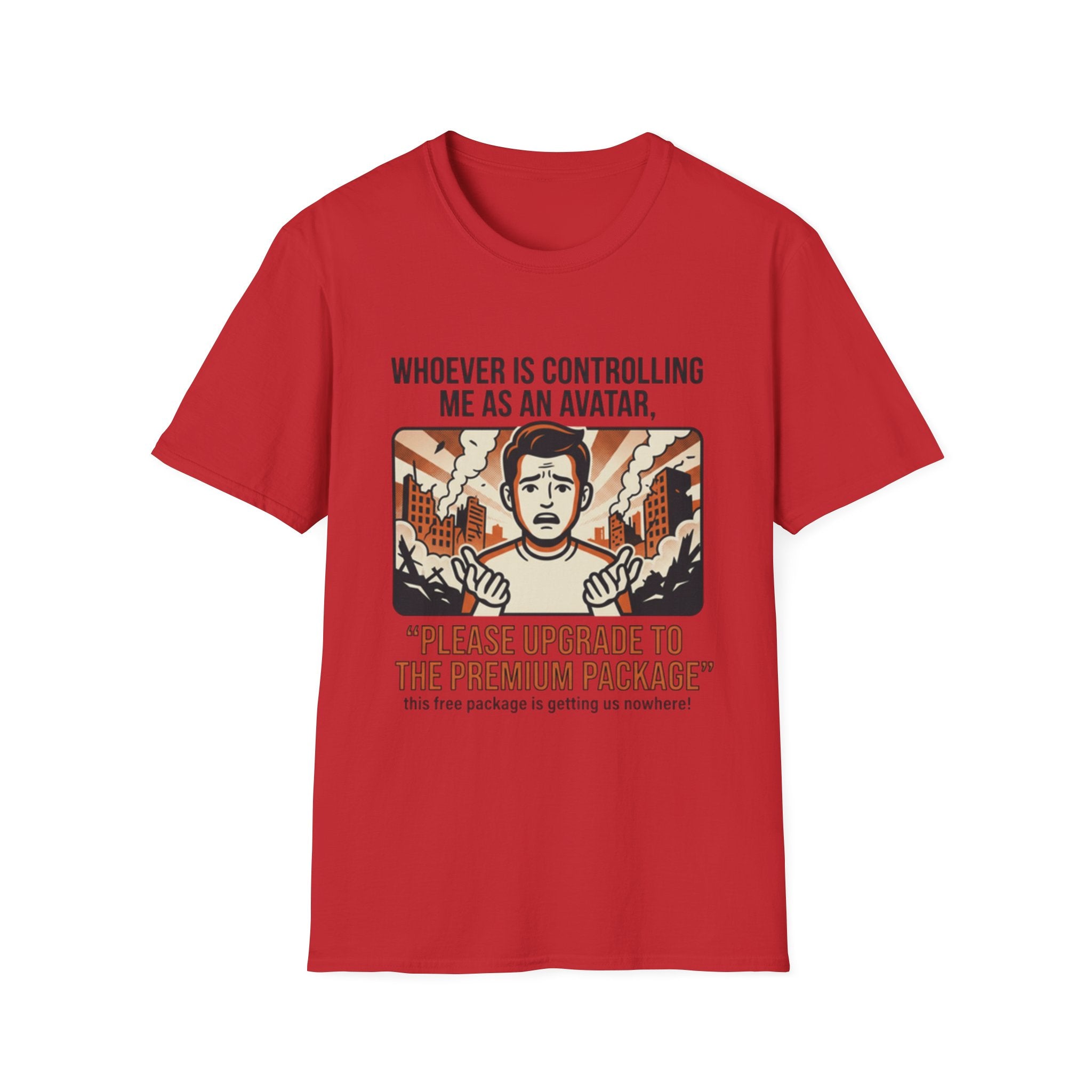 Funny 'Please Upgrade to the Premium Package' Graphic T-Shirt