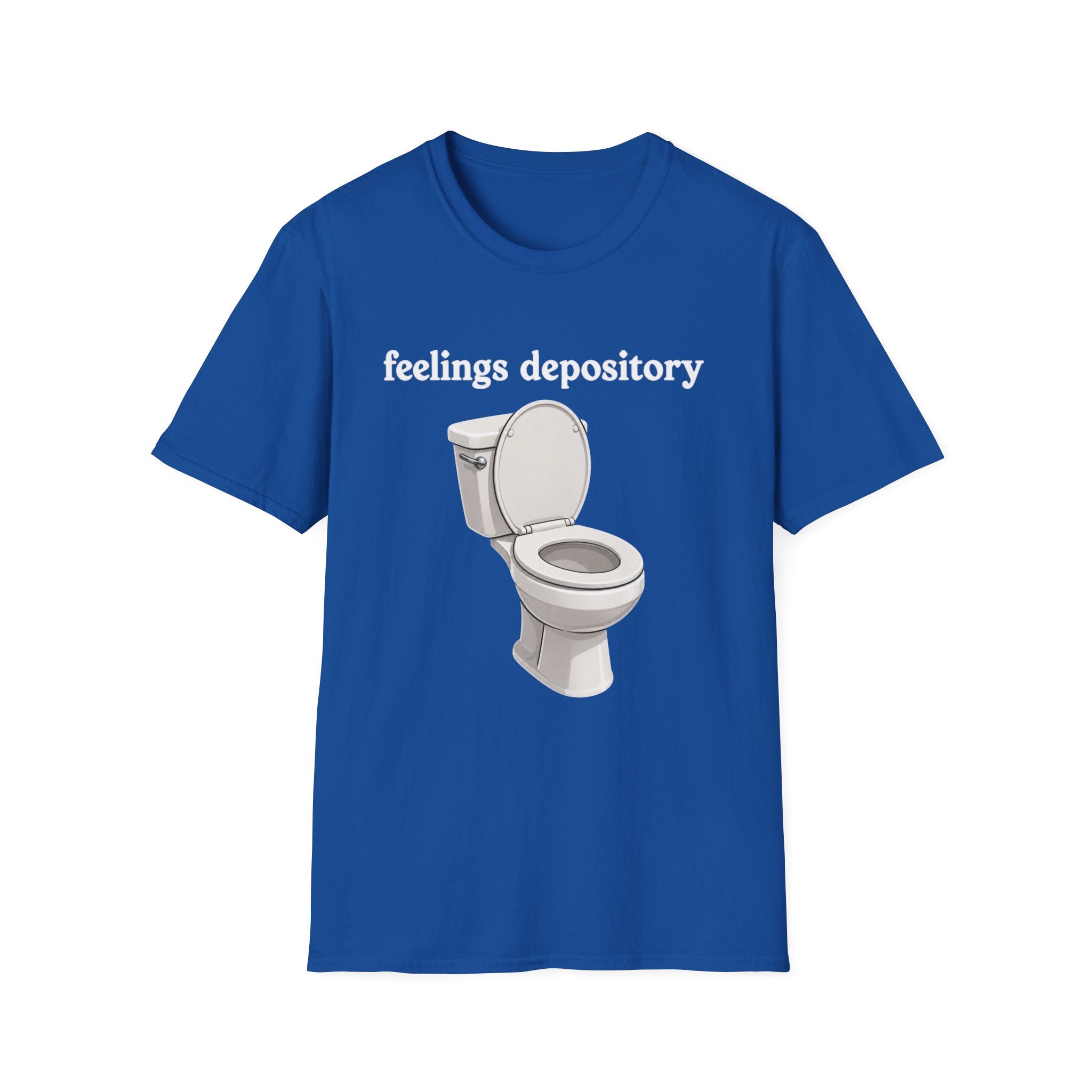 Feelings Depository Toilet T-Shirt - Funny Emotional Humor Tee