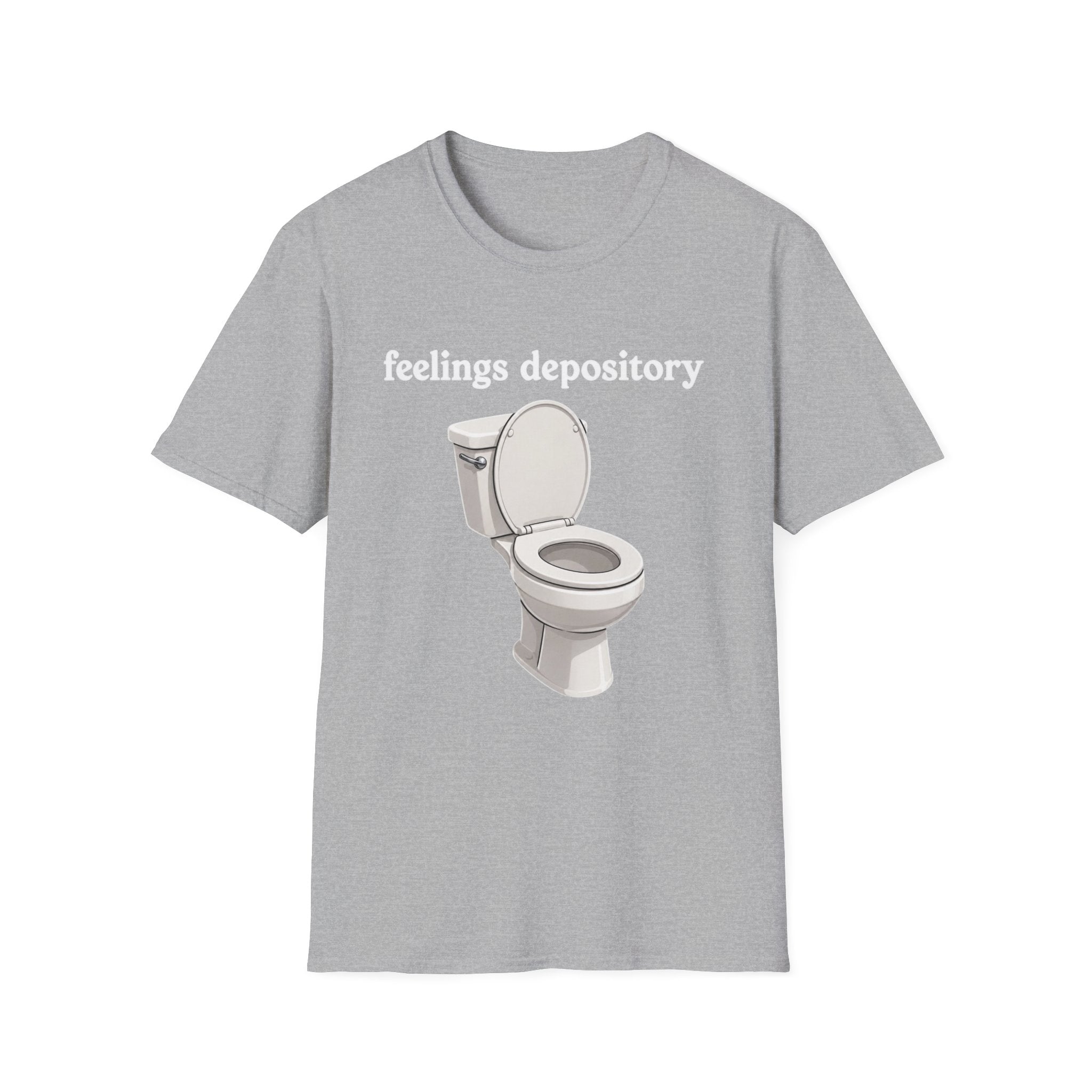 Feelings Depository Toilet T-Shirt - Funny Emotional Humor Tee
