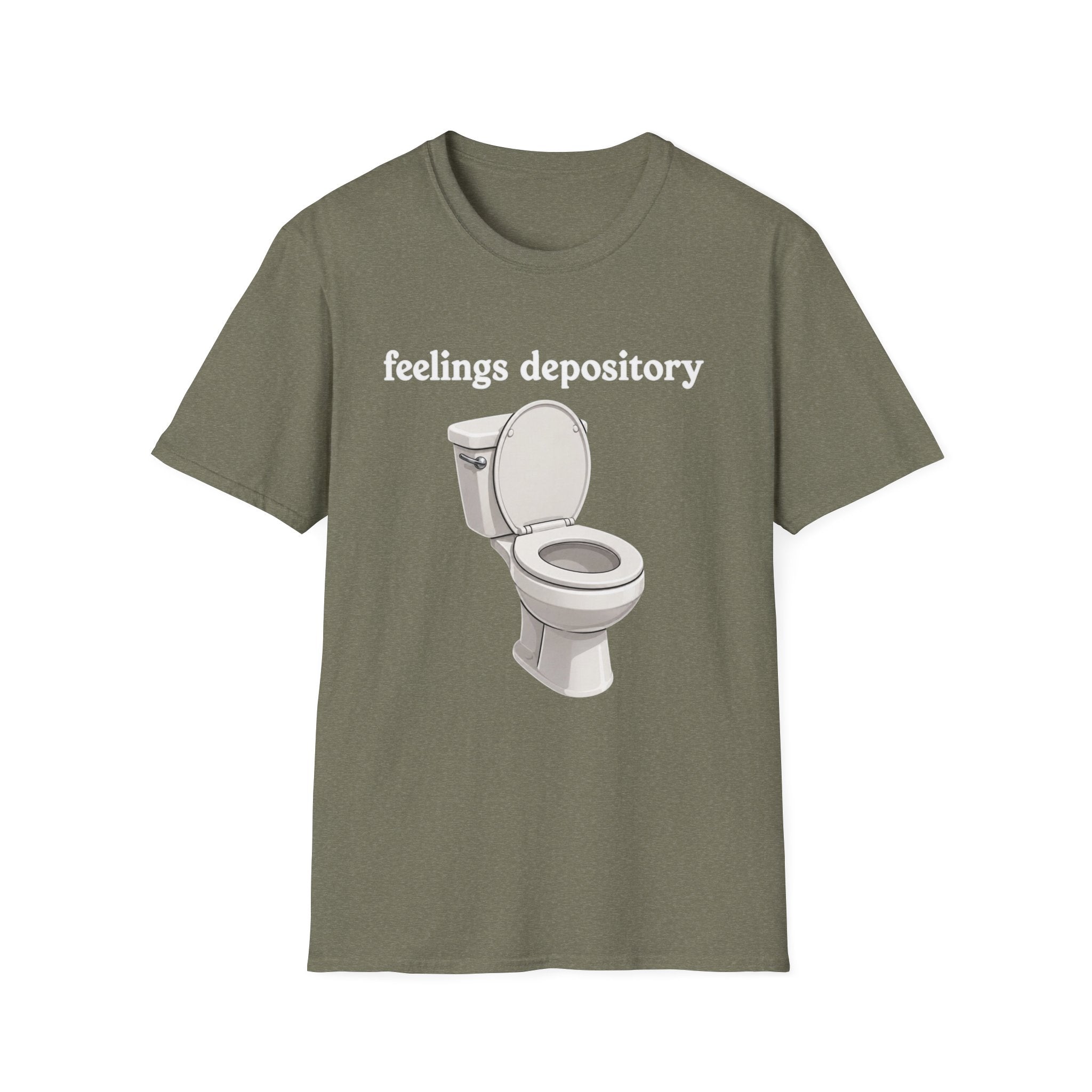 Feelings Depository Toilet T-Shirt - Funny Emotional Humor Tee