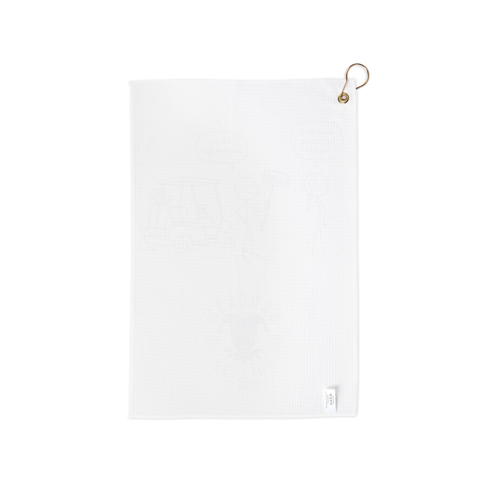 Sarcastic Golfer Cartoon Golf Towel — Funny "What Kind of Club Is That?" Design