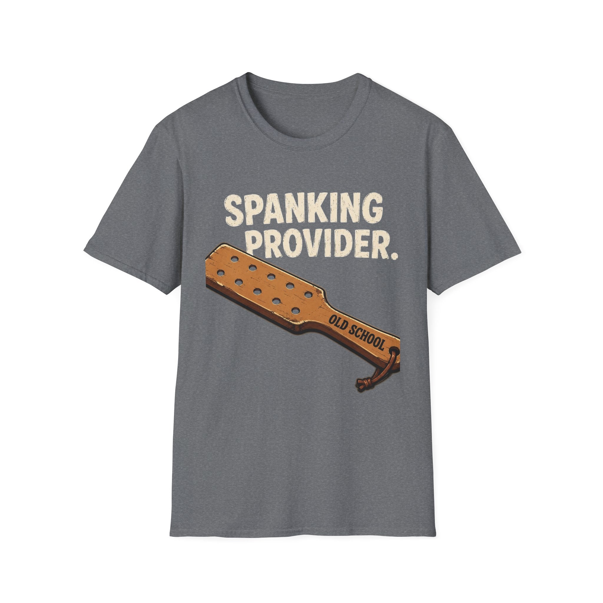 Spanking Provider T-Shirt — 'Old School' Paddle Graphic Funny Retro Tee