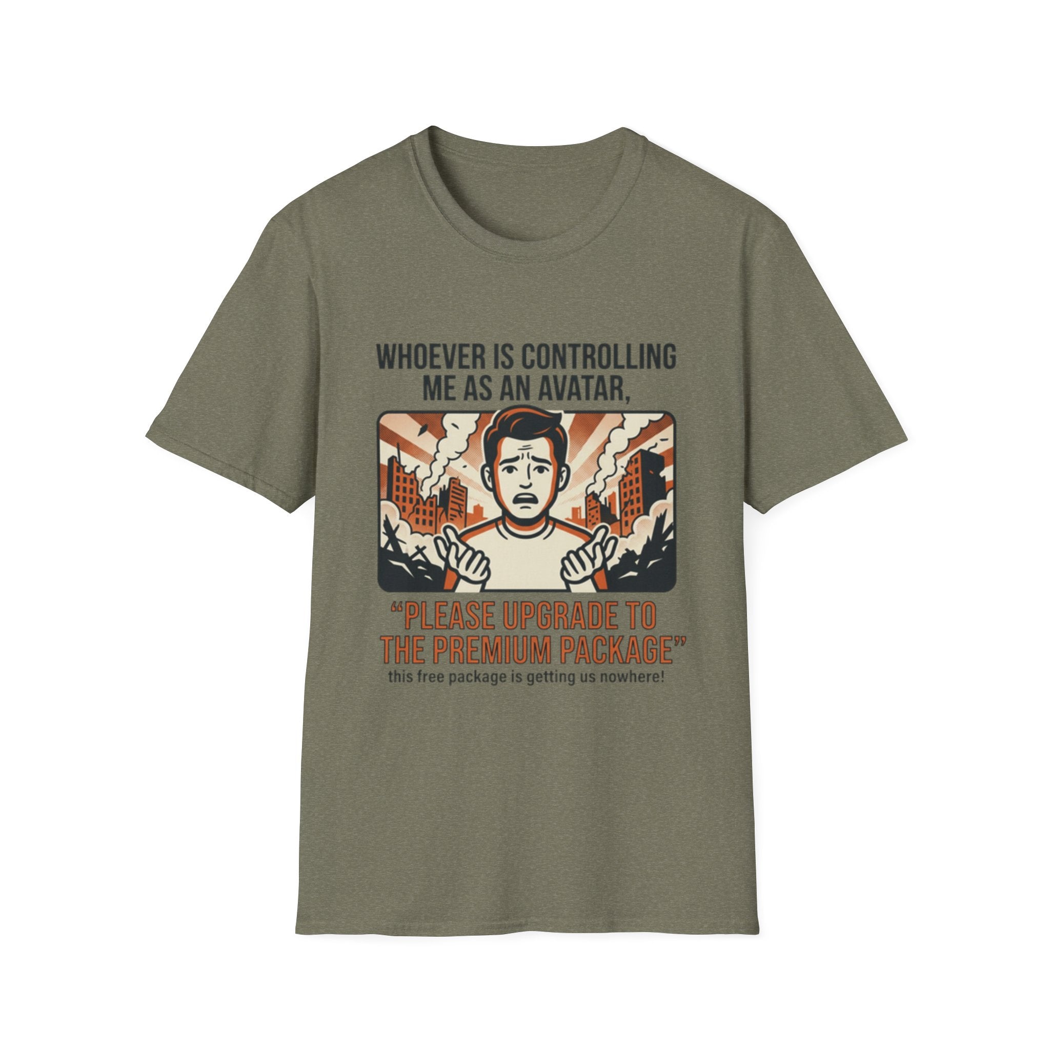 Funny 'Please Upgrade to the Premium Package' Graphic T-Shirt