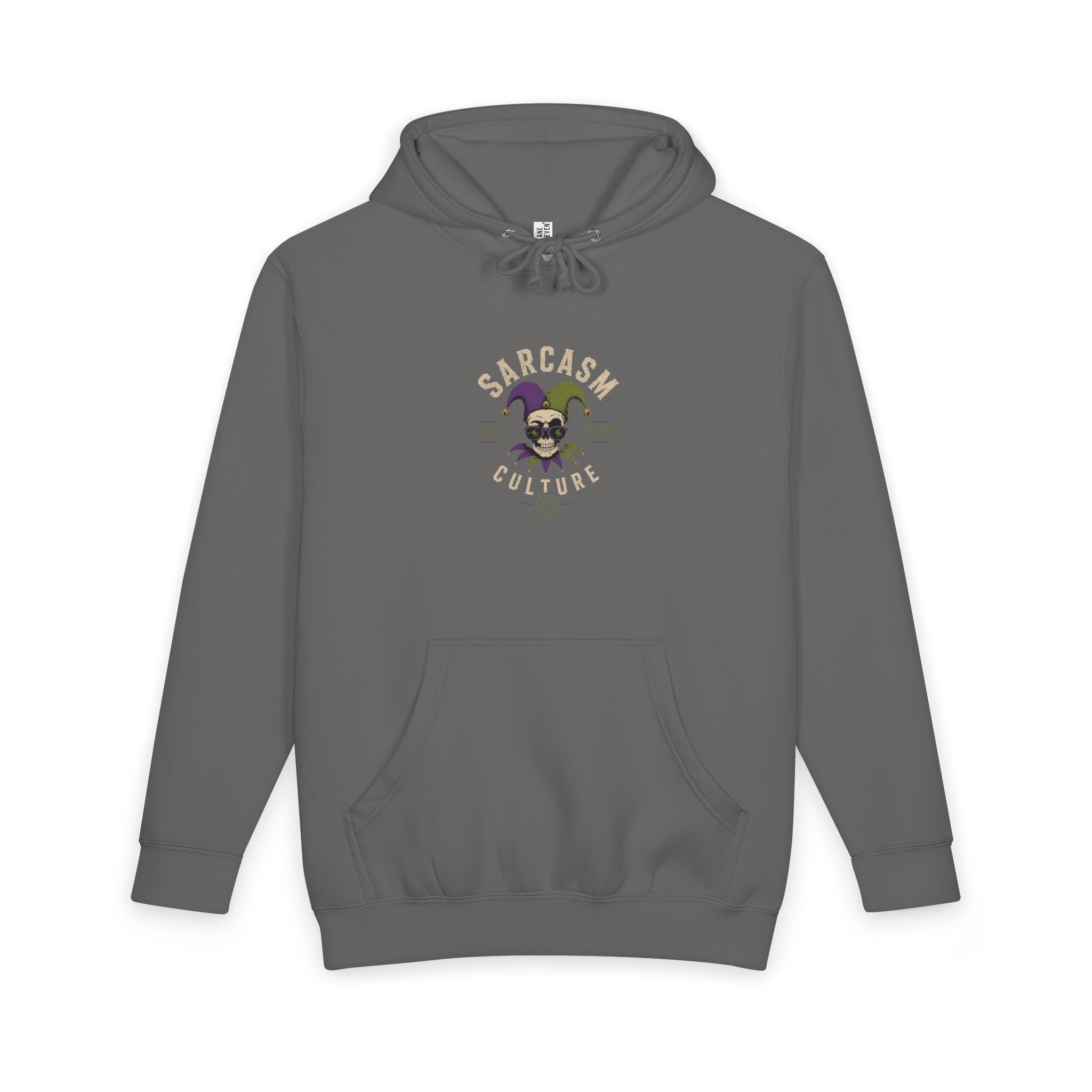 Jester Skull Hoodie - Dark Carnival Graphic Pullover (Back Print)