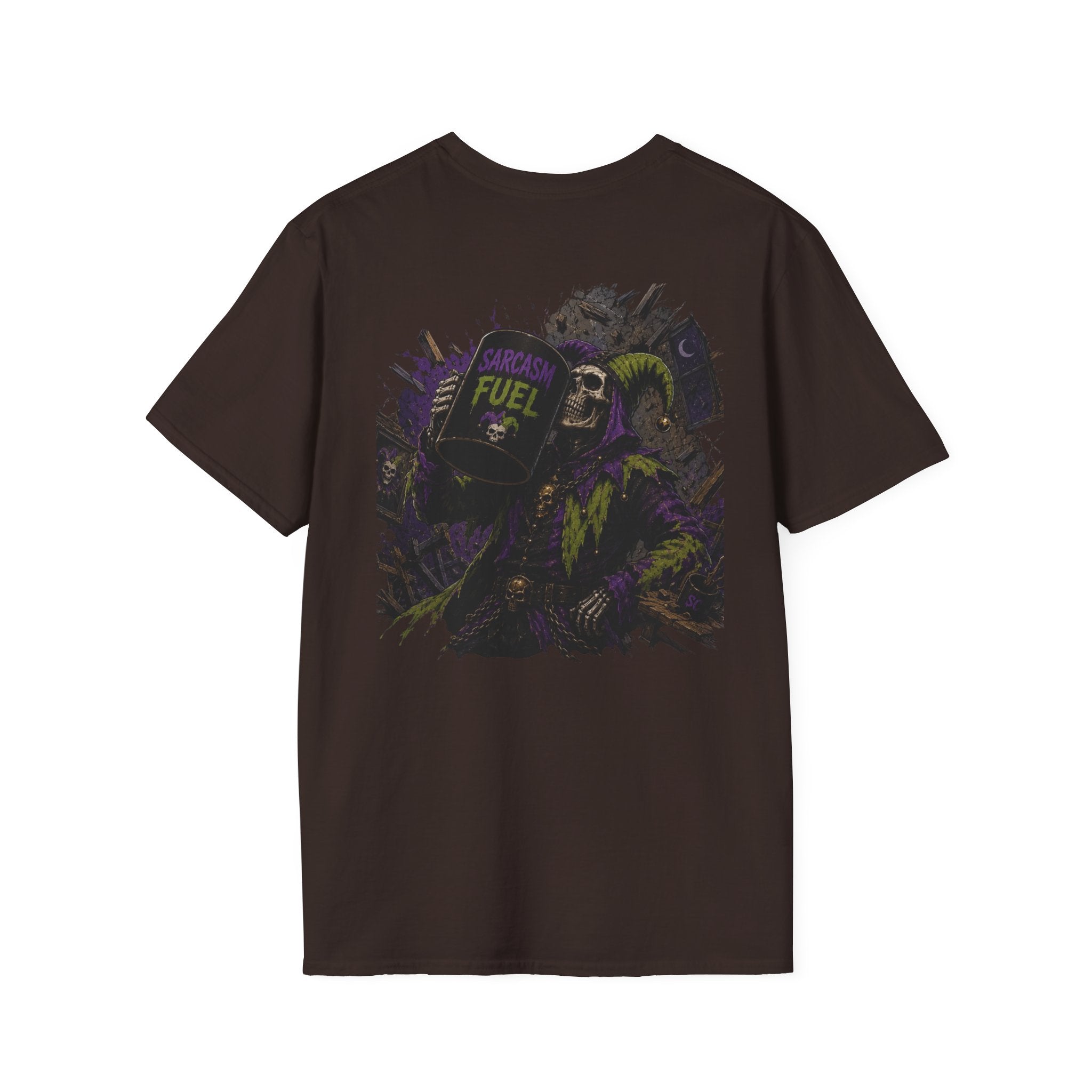 Fuel Mask Graphic T-Shirt — Dark Vaporwave Streetwear
