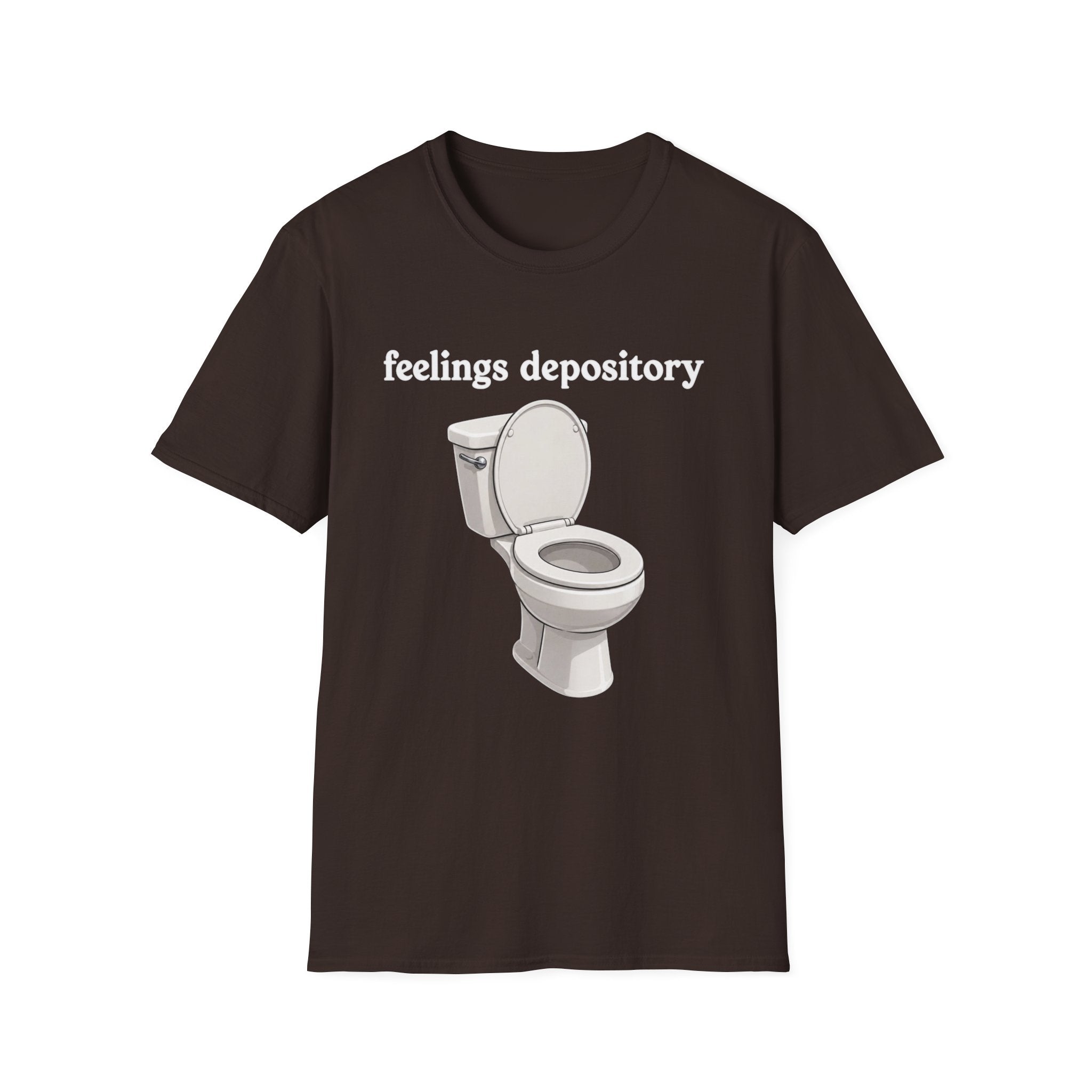 Feelings Depository Toilet T-Shirt - Funny Emotional Humor Tee