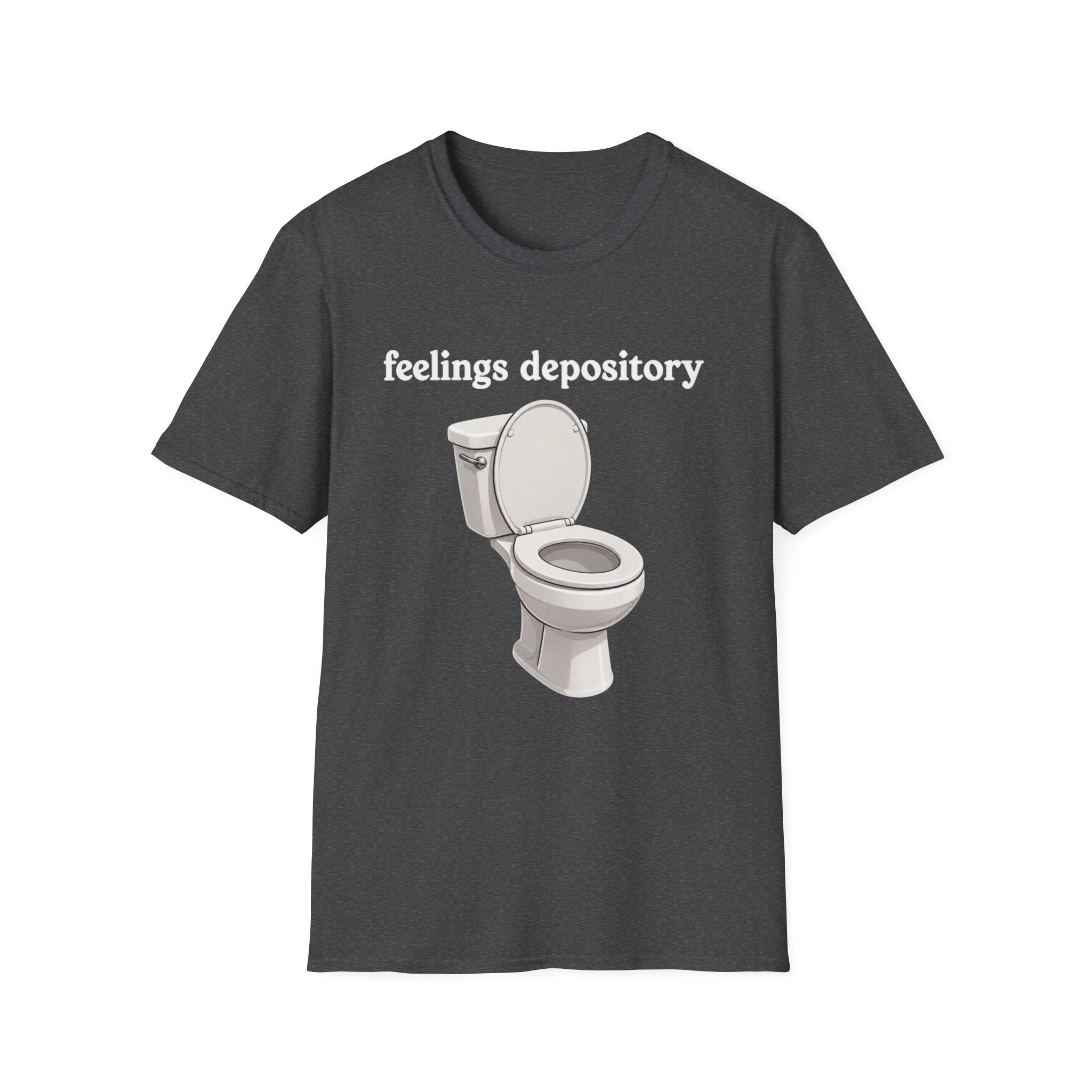 Feelings Depository Toilet T-Shirt - Funny Emotional Humor Tee