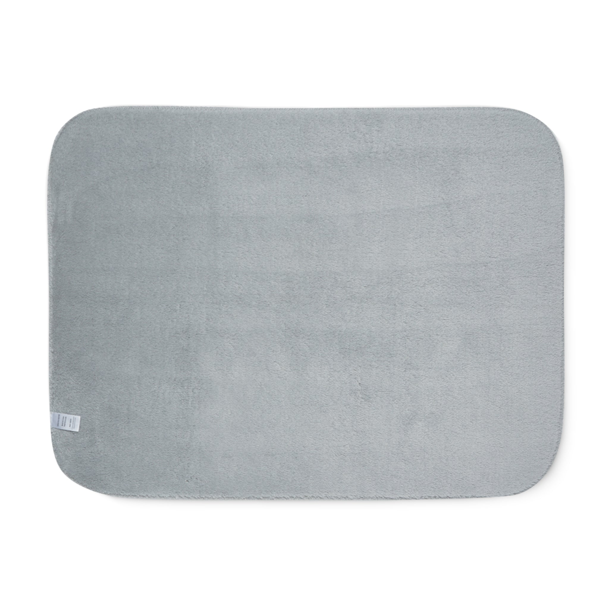 Sherpa Blanket — Cozy Black Throw with “A BLANKET” Arch Text