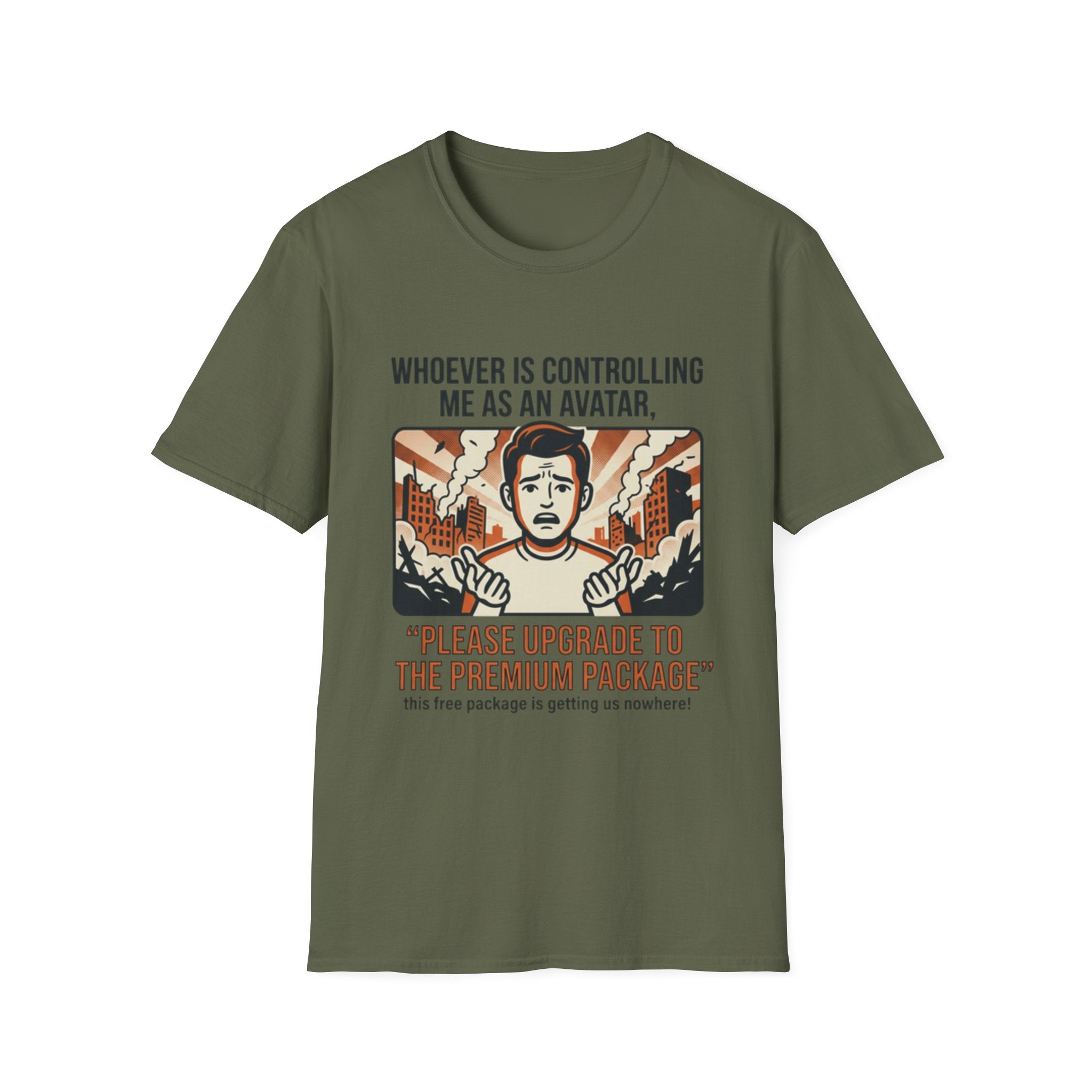 Funny 'Please Upgrade to the Premium Package' Graphic T-Shirt