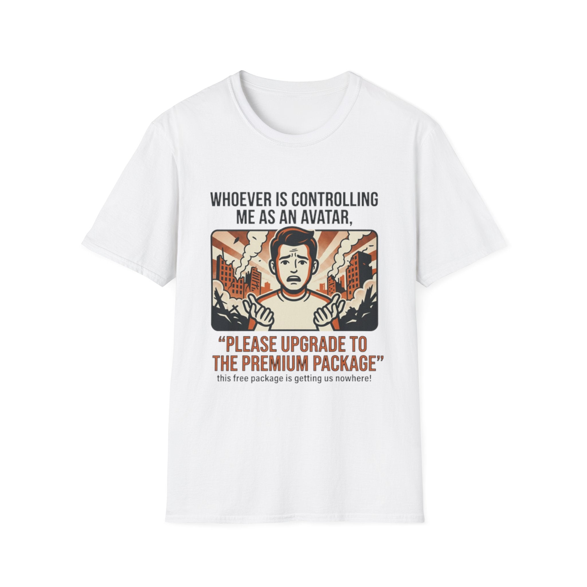 Funny 'Please Upgrade to the Premium Package' Graphic T-Shirt