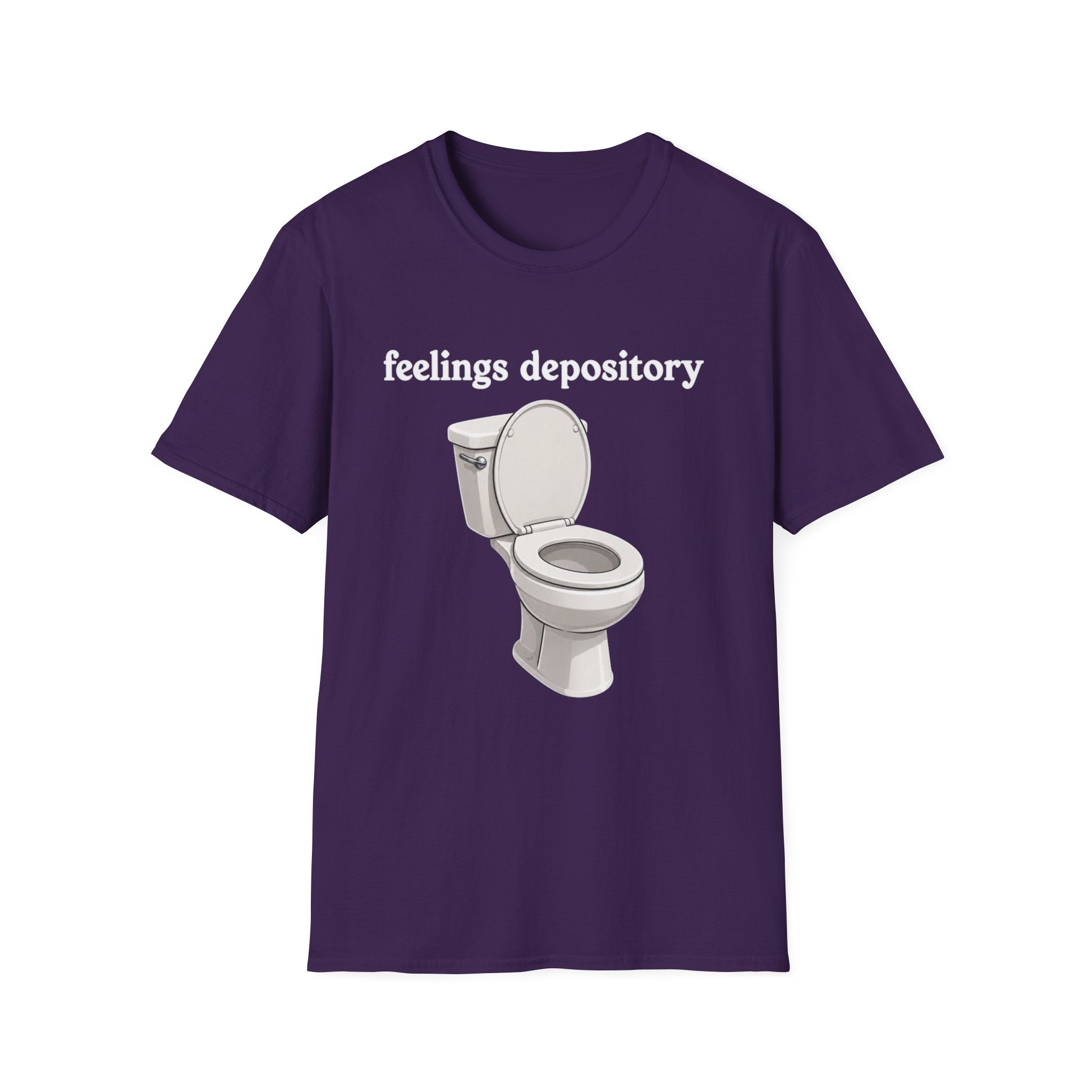 Feelings Depository Toilet T-Shirt - Funny Emotional Humor Tee