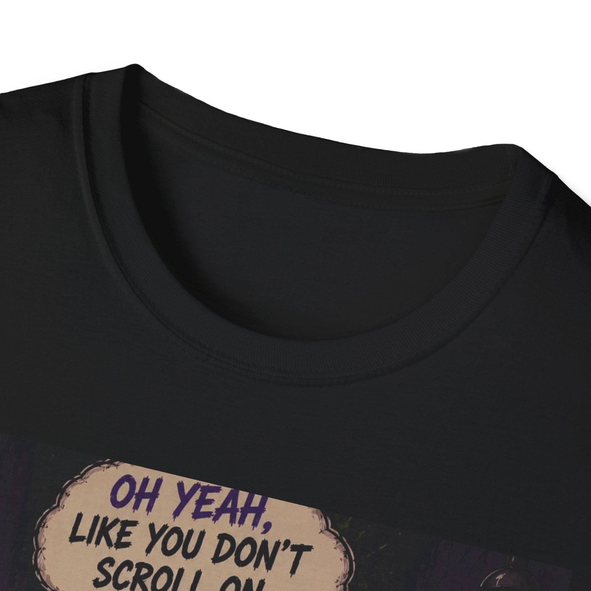 Skull Throne T-Shirt — 'Oh Yeah, Like You Don't Scroll on the Bowl' Gothic Graphic Tee