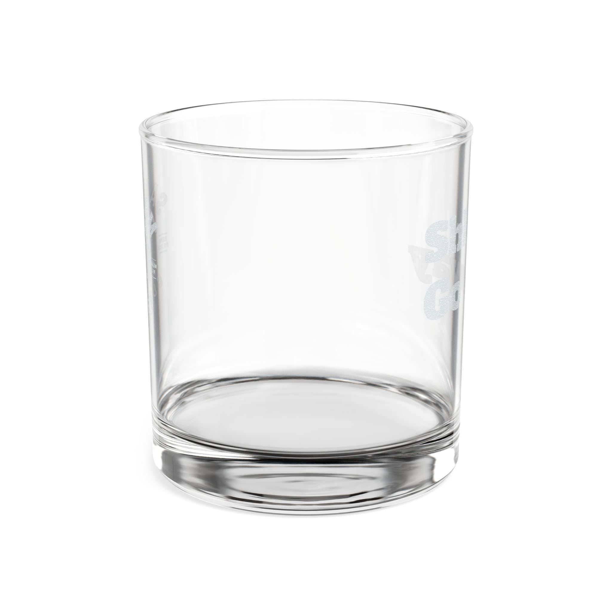 Engraved 10oz Rocks Glass - "Shh... Go Away" Sarcasm Whiskey Tumbler