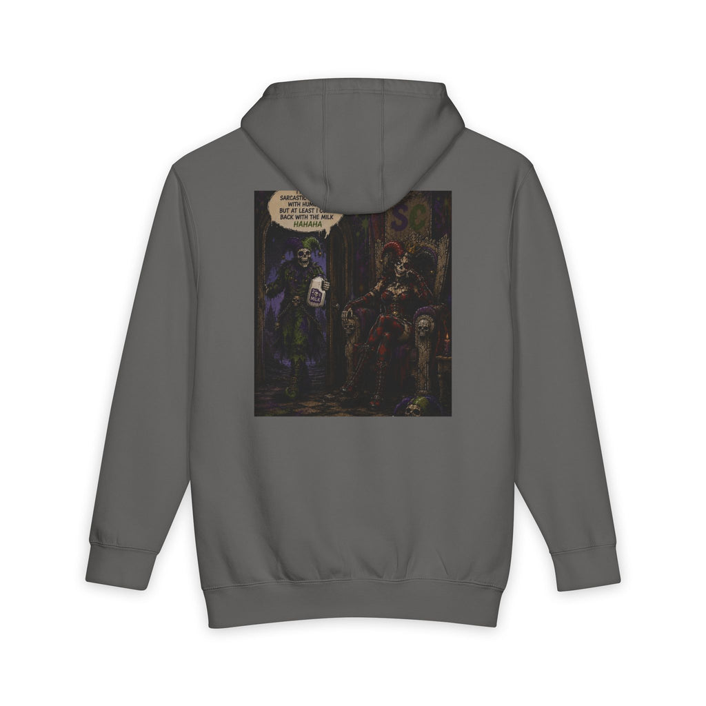 Jester Skull Hoodie - Dark Carnival Graphic Pullover (Back Print)