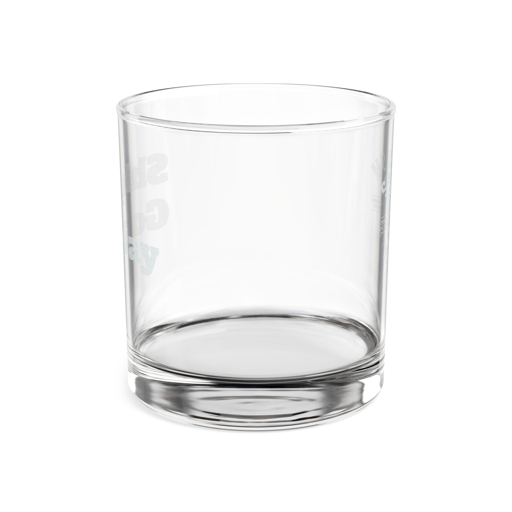Engraved 10oz Rocks Glass - "Shh... Go Away" Sarcasm Whiskey Tumbler