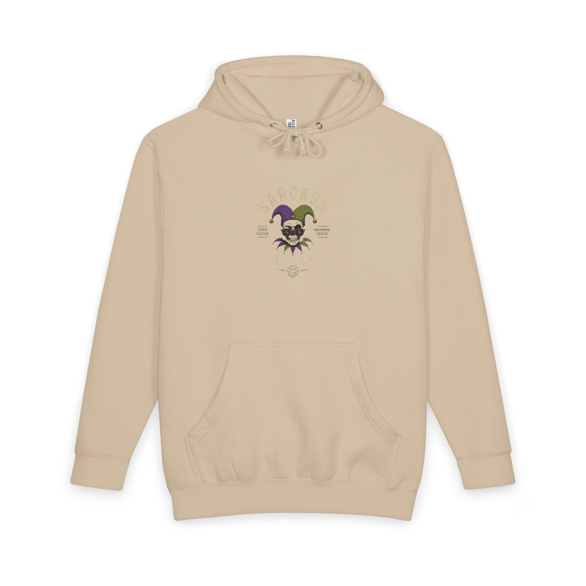 Jester Skull Hoodie - Dark Carnival Graphic Pullover (Back Print)