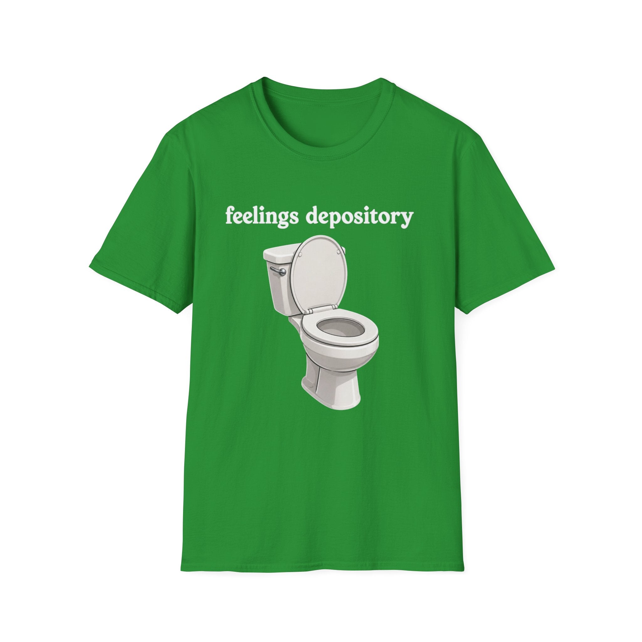 Feelings Depository Toilet T-Shirt - Funny Emotional Humor Tee