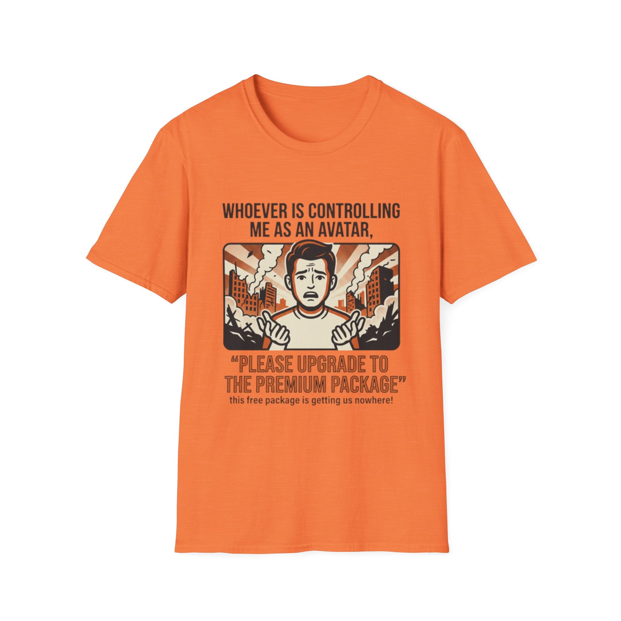 Funny 'Please Upgrade to the Premium Package' Graphic T-Shirt
