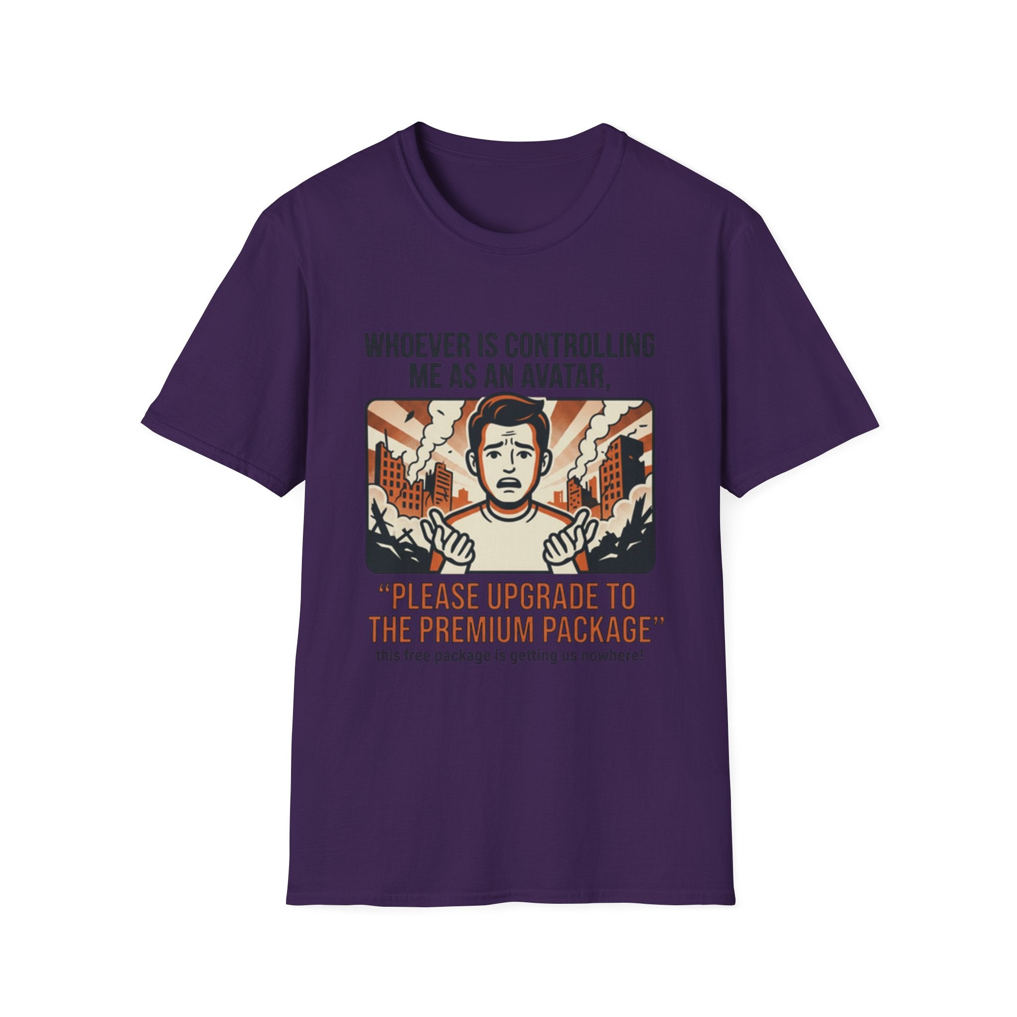 Funny 'Please Upgrade to the Premium Package' Graphic T-Shirt
