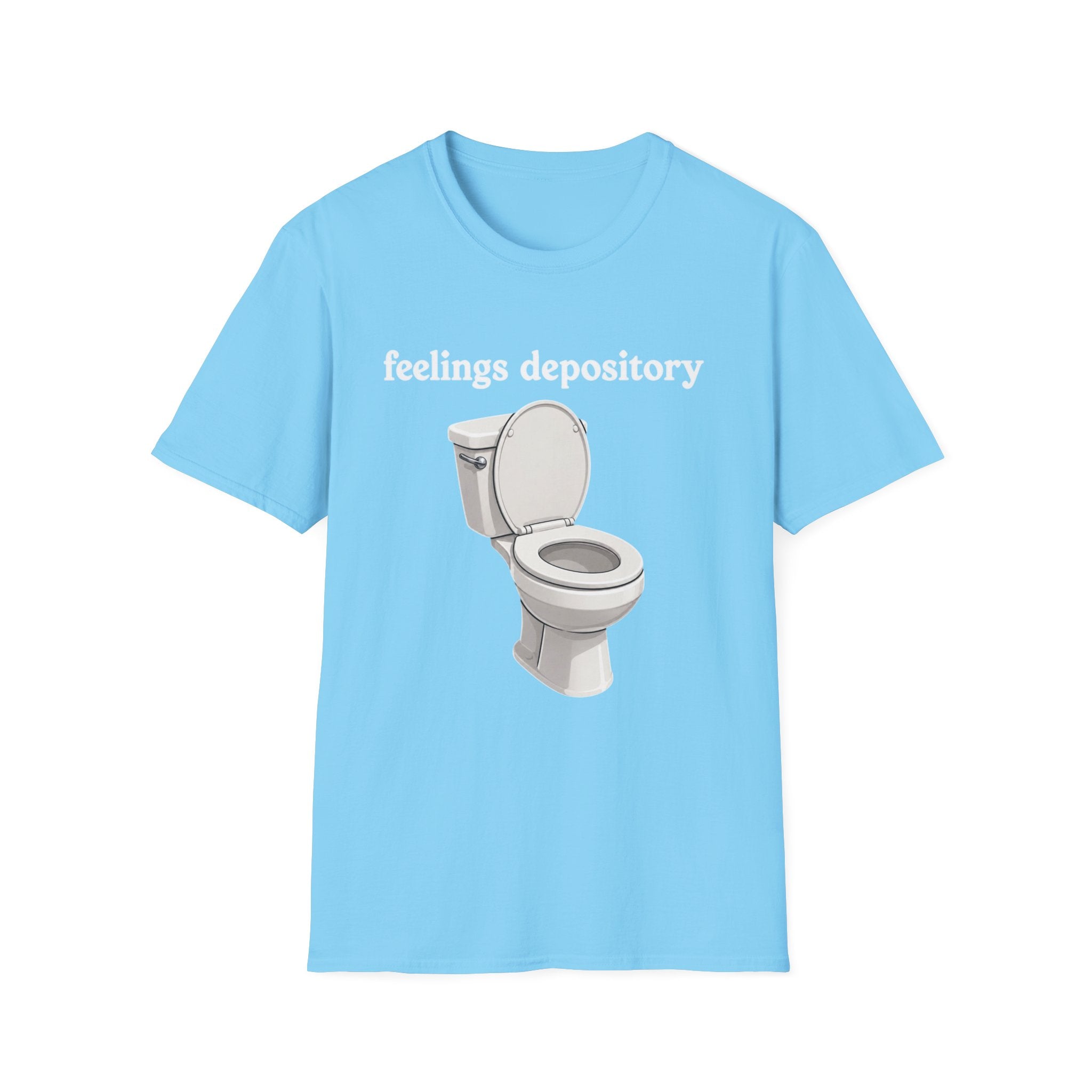 Feelings Depository Toilet T-Shirt - Funny Emotional Humor Tee
