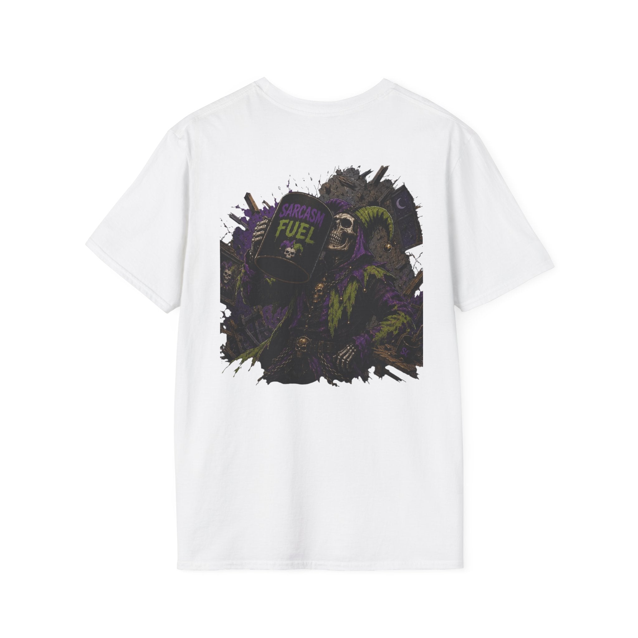 Fuel Mask Graphic T-Shirt — Dark Vaporwave Streetwear
