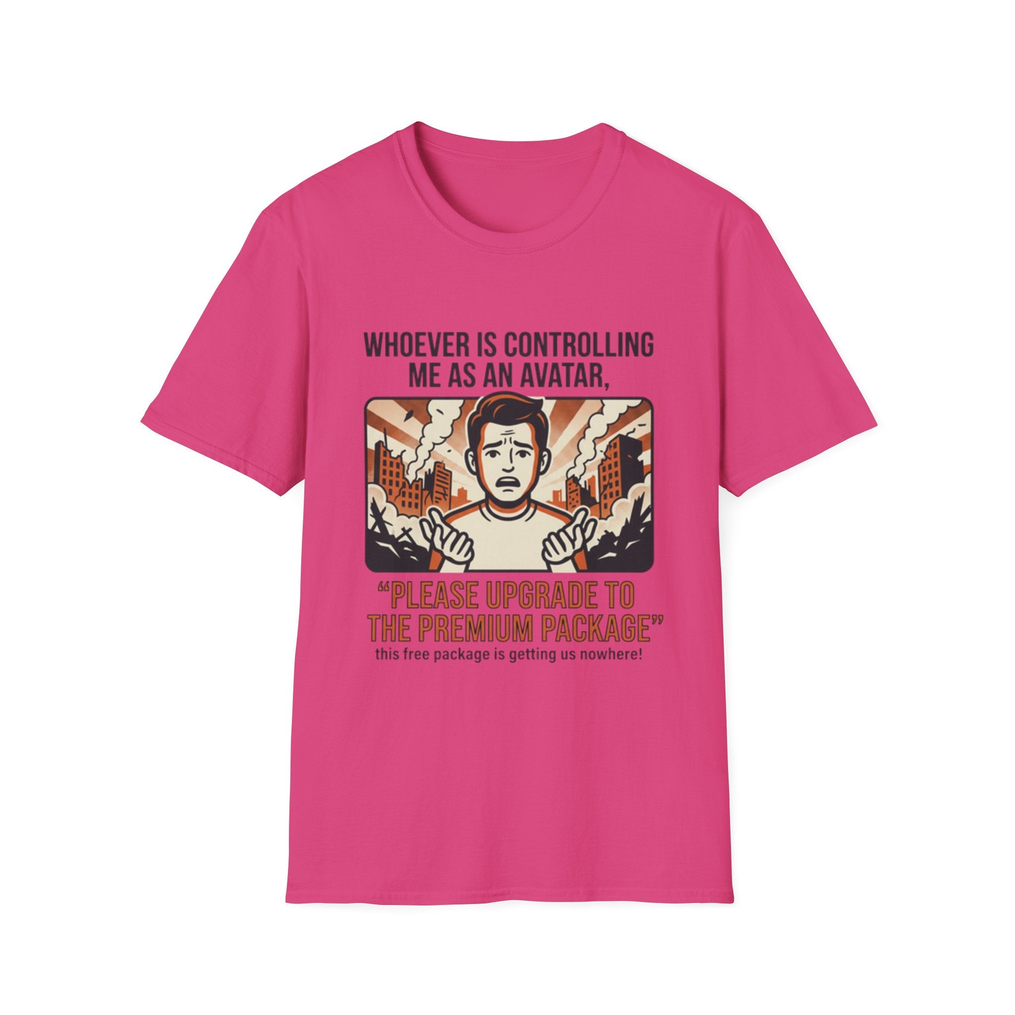 Funny 'Please Upgrade to the Premium Package' Graphic T-Shirt