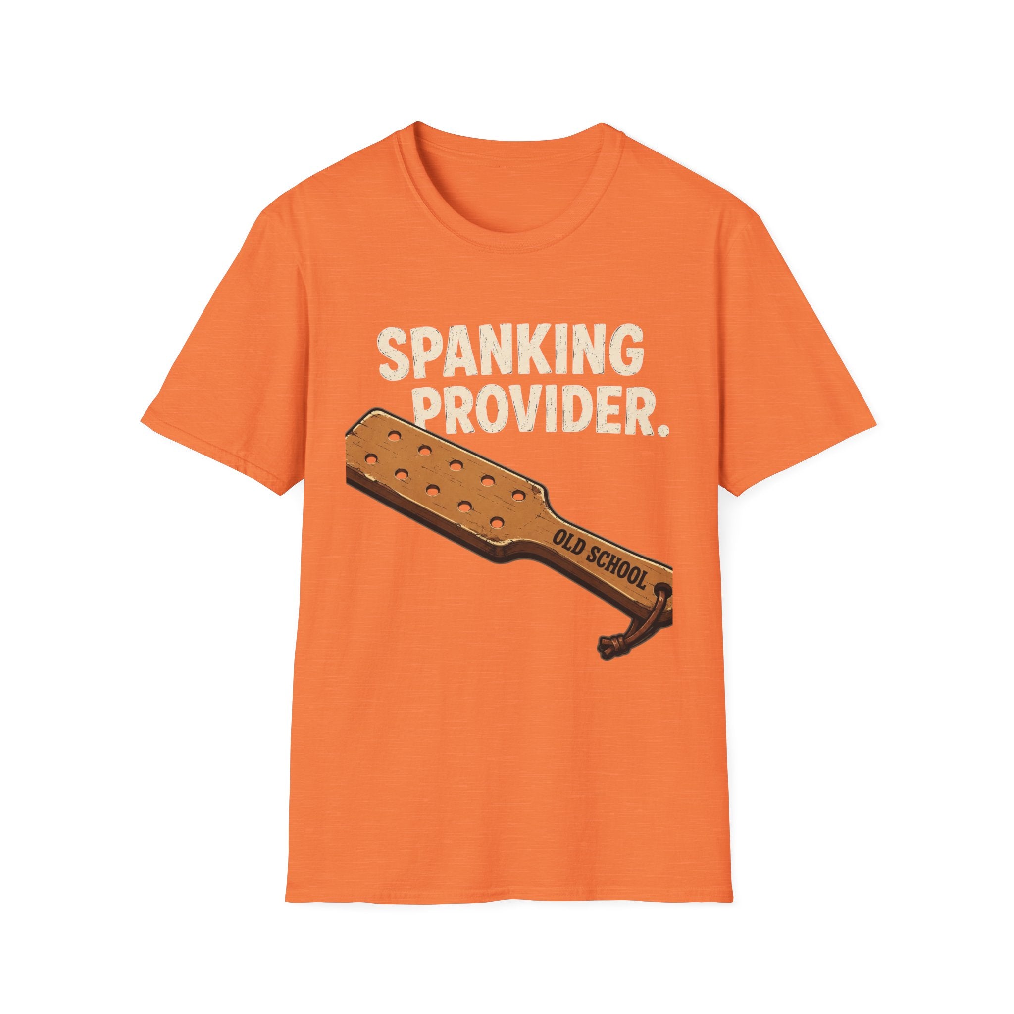 Spanking Provider T-Shirt — 'Old School' Paddle Graphic Funny Retro Tee