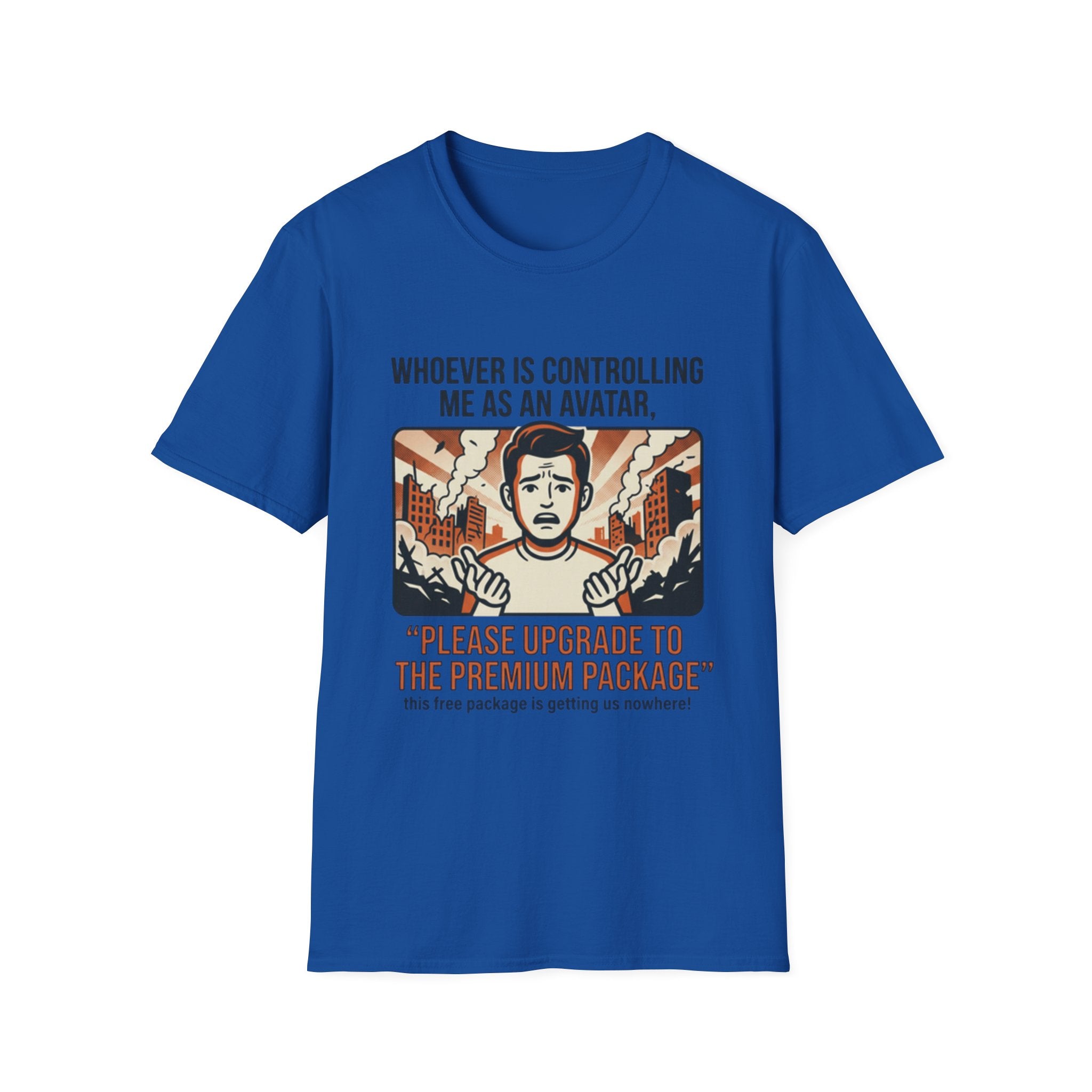 Funny 'Please Upgrade to the Premium Package' Graphic T-Shirt