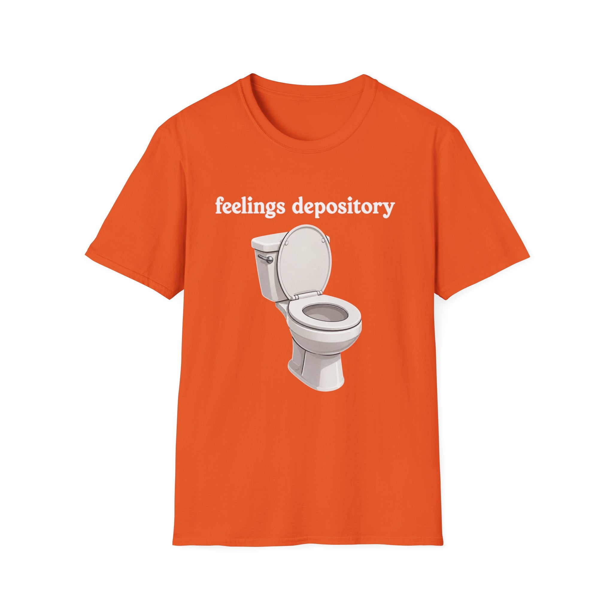 Feelings Depository Toilet T-Shirt - Funny Emotional Humor Tee