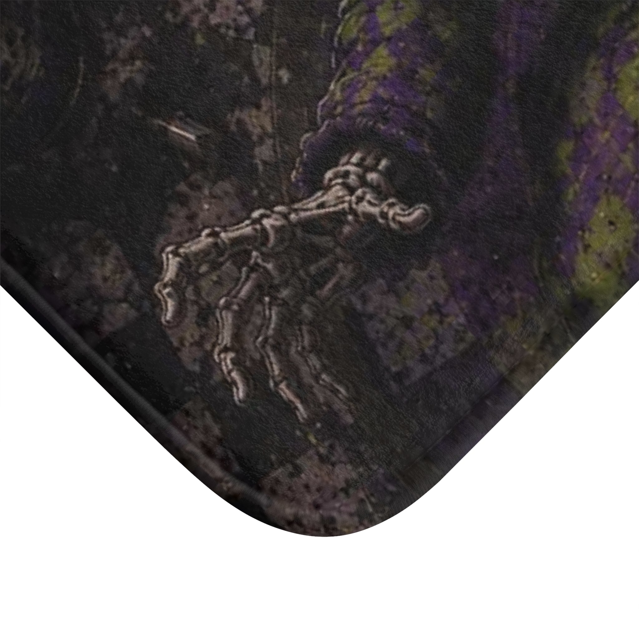 Gothic Skull Jester Bath Mat — "For the Love of God Go See a Doctor!"