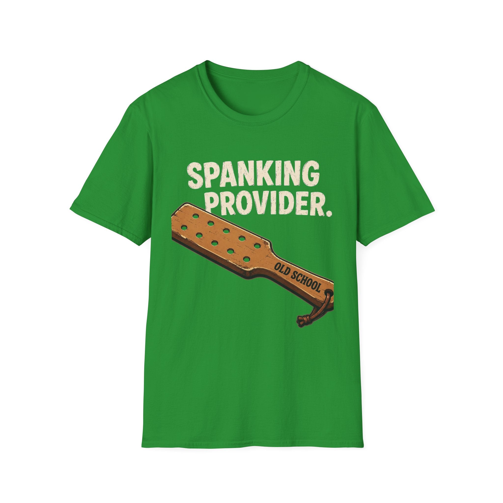 Spanking Provider T-Shirt — 'Old School' Paddle Graphic Funny Retro Tee