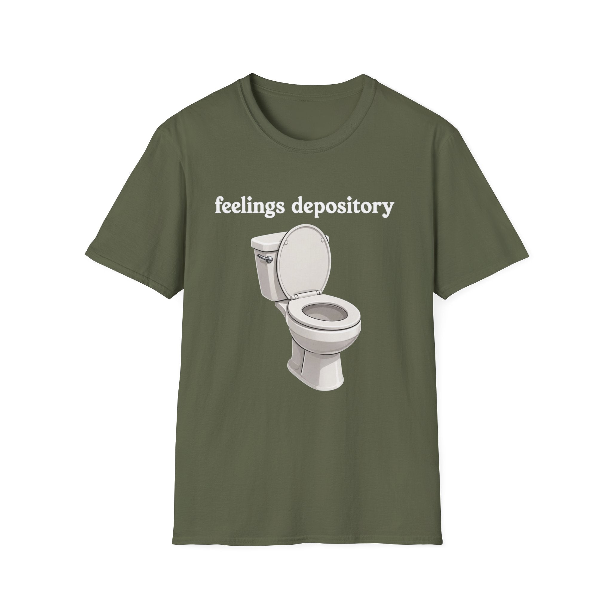 Feelings Depository Toilet T-Shirt - Funny Emotional Humor Tee